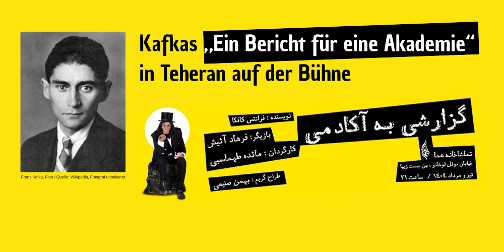 Kafkas „Ein Bericht für eine Akademie“ auf der Bühne des Homa Theaters